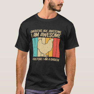 Cool Chicken Art For Men Women Chicken Lovers Roos T-Shirt