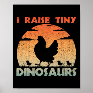 Cool Chicken Design For Men Women Farm Lover Chick Poster