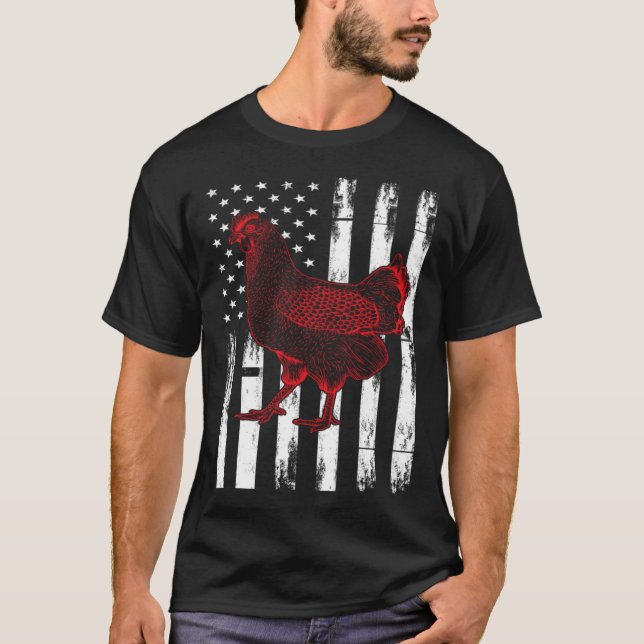 Cool Chicken Flag T-Shirt (Front)