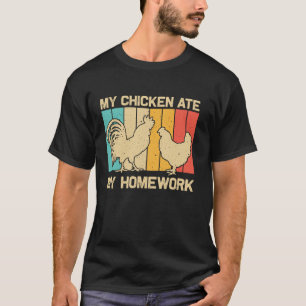 Cool Chicken For Kids Boys Rooster Hen Lover Chick T-Shirt