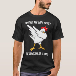 Cool Chicken For Men Dad Dabbing Domestic Fowl Pou T-Shirt