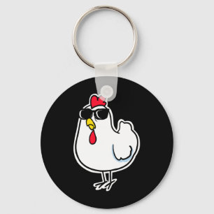 Cool Chicken Key Ring