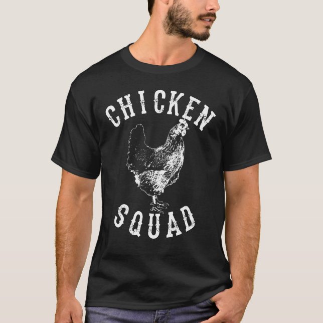 Cool Chicken Squad  Chick Group Bird Lover Fan T-Shirt (Front)