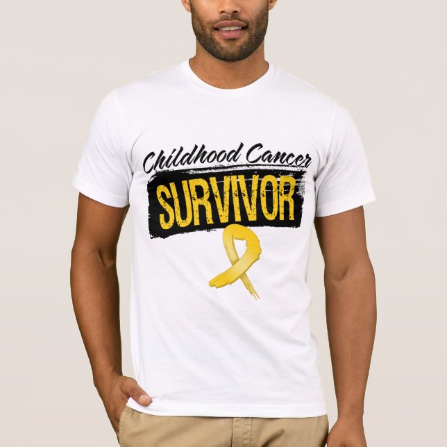 Cool Childhood Cancer Survivor T-Shirt (Front)