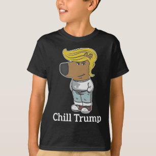 Cool Chill Guy Meme Tees - Trump Chill Guy Meme