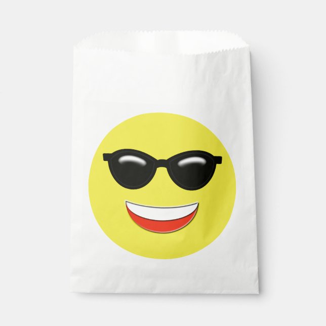 Cool Chill Sunglasses Emoji Favour Bags (Front)