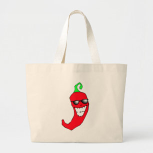 Cool Chilli Pepper Large Tote Bag