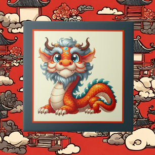 Cool china dragon lovers  tile
