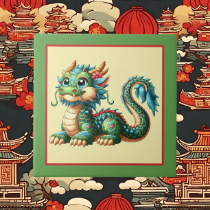 Cool Chinese dragon lovers Tile