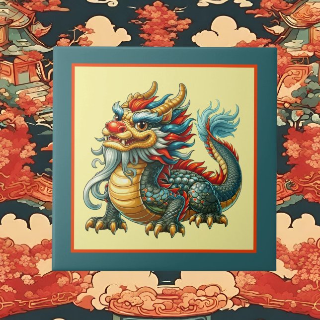 Cool Chinese dragon lovers  Tile (Creator Uploaded)