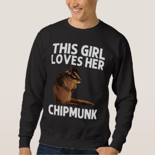 Cool Chipmunk For Girls Kids Squirrel Whisperer R Sweatshirt