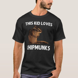 Cool Chipmunk For Kids Boys Squirrel Whisperer Ro T-Shirt