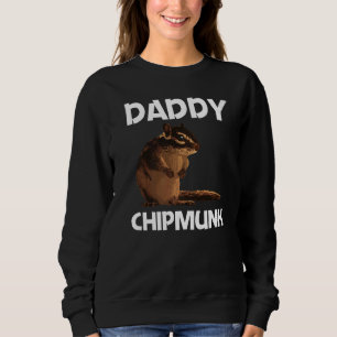 Cool Chipmunk For Men Dad Squirrel Whisperer Rode Sweatshirt