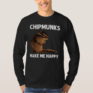 Cool Chipmunk For Men Women Squirrel Whisperer Ro T-Shirt