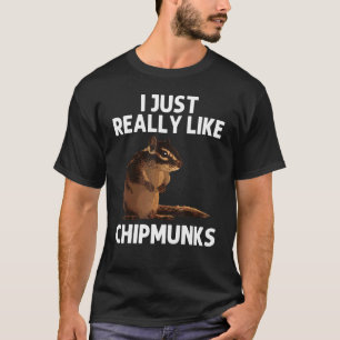 Cool Chipmunk For Men Women Squirrel Whisperer Ro T-Shirt