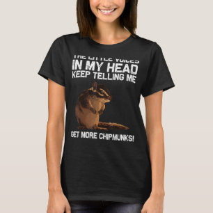 Cool Chipmunk For Men Women Squirrel Whisperer Ro T-Shirt