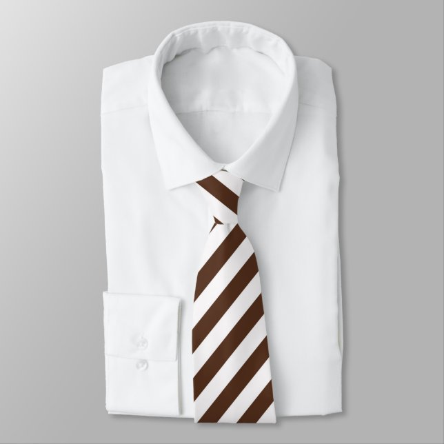 cool chocolate stripe pattern tie (Tied)