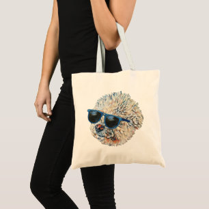 Cool 'Chon the Bichon Flexible Magnet Tote Bag