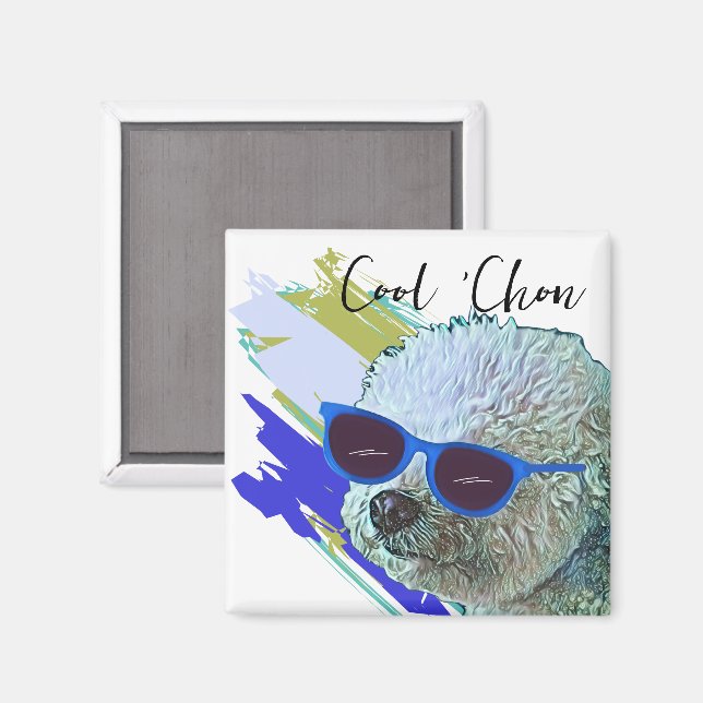 Cool 'Chon the Bichon Magnet (Front/Back)