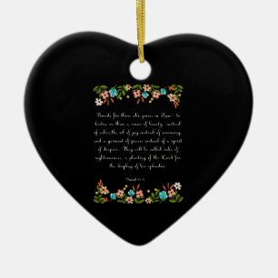 Cool Christian Art - Isaiah 61:3 Ceramic Tree Decoration