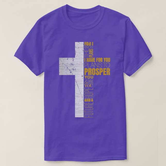 Cool Christian s Men Jeremiah 2911 Gifts Bible Ver T-Shirt (Design Front)