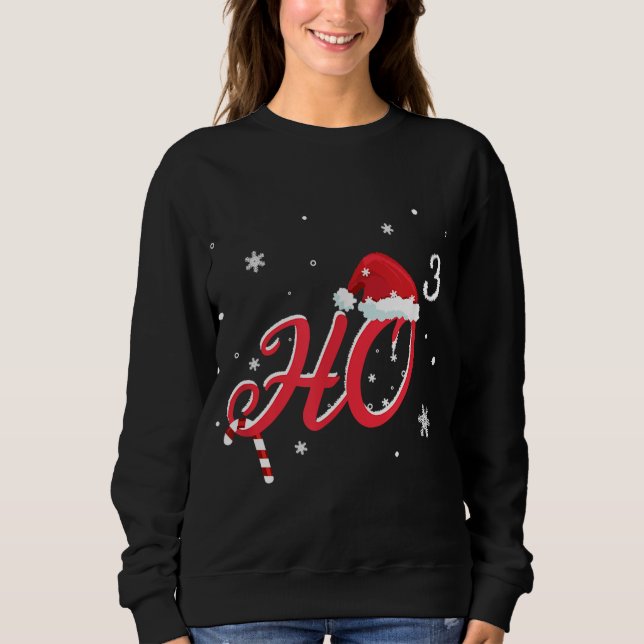 Cool Christmas HO-3 Santa Hat Funny Sweatshirt (Front)
