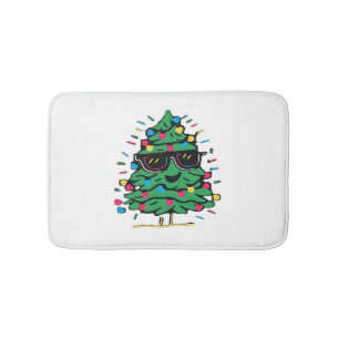 Cool Christmas Tree Classic Bath Mat