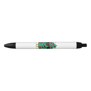Cool Christmas Tree Classic Black Ink Pen