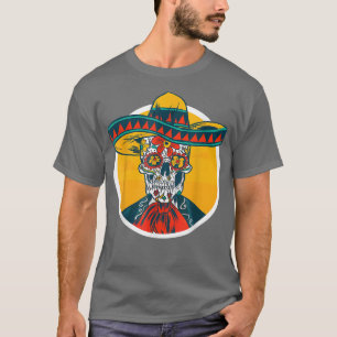 Cool Cinco de Mayo Meican Skeleton Mariachi Fiesta T-Shirt