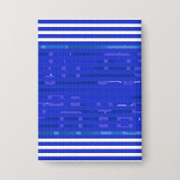 Cool Circuit Blue Geometric Stripes