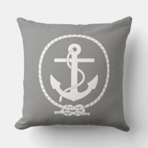 Cool Classic and Elegant Nautical Anchor Cushion