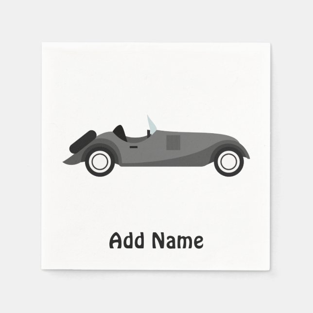 Cool Classic Car Napkin (Front)