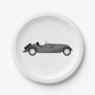 Cool Classic Car Paper Plate