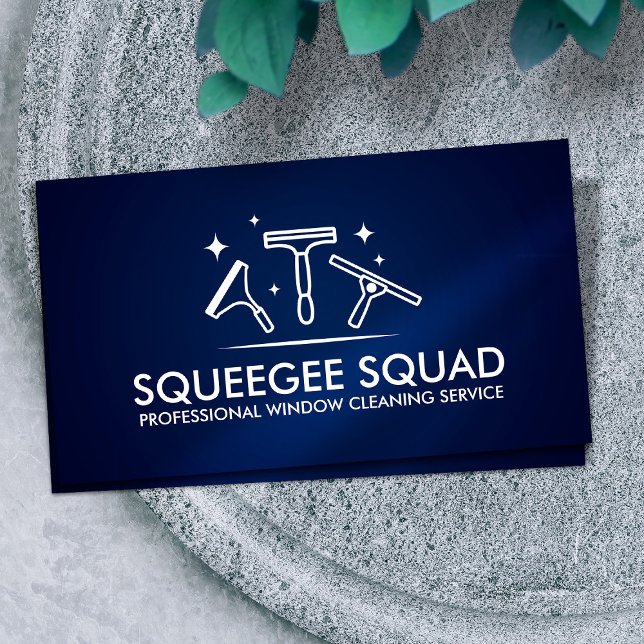 Cool Clean Window Cleaning Services Business Card (Creator Uploaded)