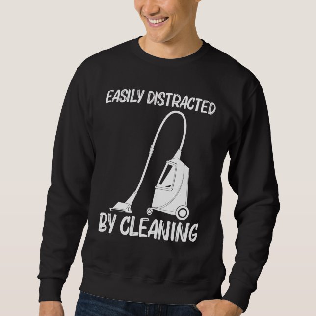 Cool Cleaning Art For Men Women Clean Cleaner Tool Sweatshirt (Front)
