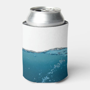Cool Clear Blue Wave Can Cooler