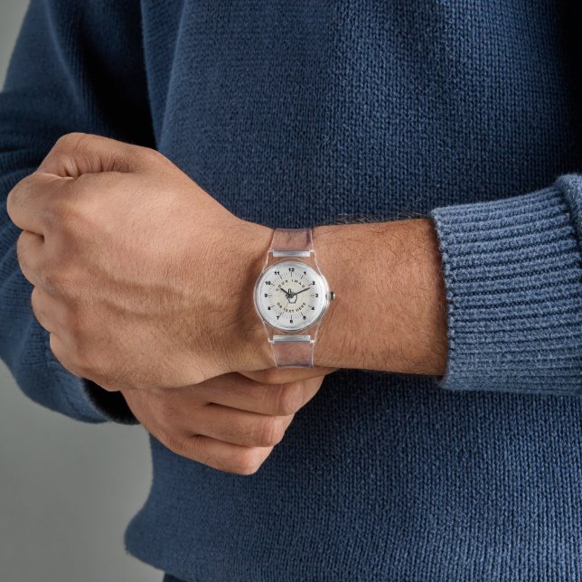 Cool! Clear Strap Watch - Custom (add image/text) (Hand)