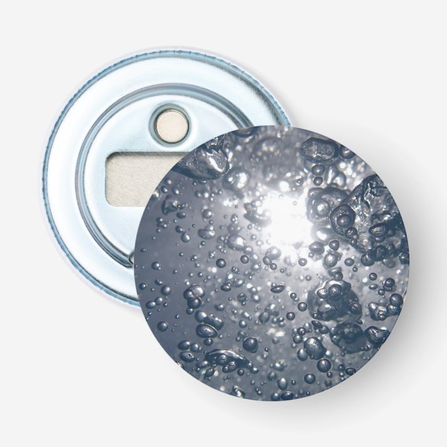 Cool Clear Water Bubbles Bottle Opener (Front)