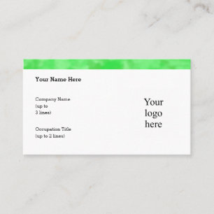 Cool Clover Patch Logo Std. Personalised Business Card
