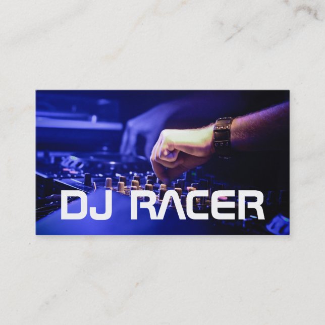 Cool Club DJ Business Card (Front)