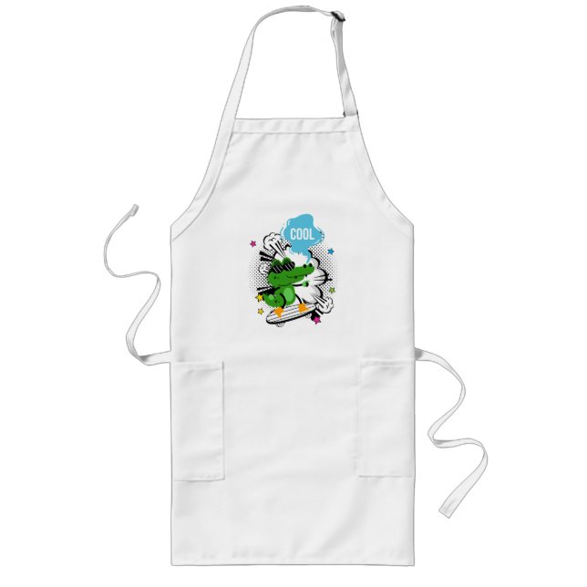 cool cocodrile quote long apron (Front)