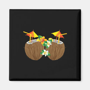 Cool Coconut Drinks Breast Funny Palm Tree Juice D Magnet