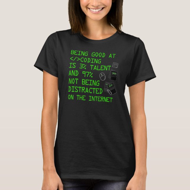 Cool Coding Men Women Software Engineer Programmin T-Shirt (Front)