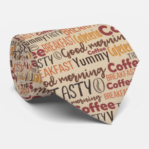 cool coffee breakfast shift word art  tie