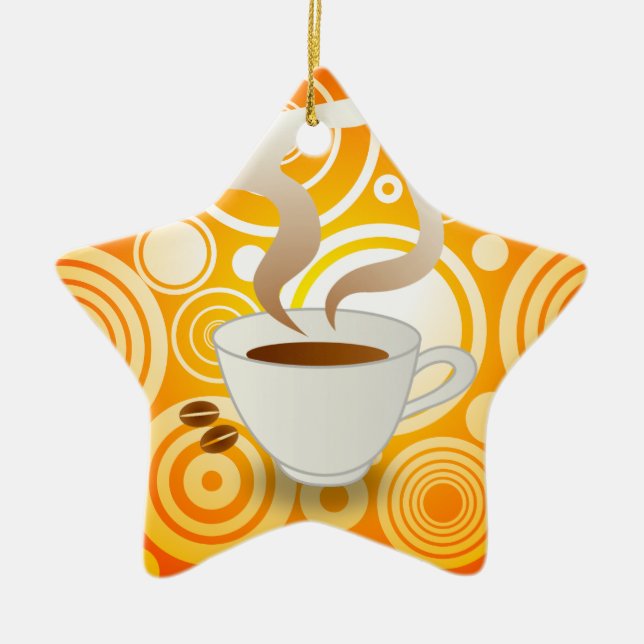 Cool Coffee Christmas Ornament (Front)