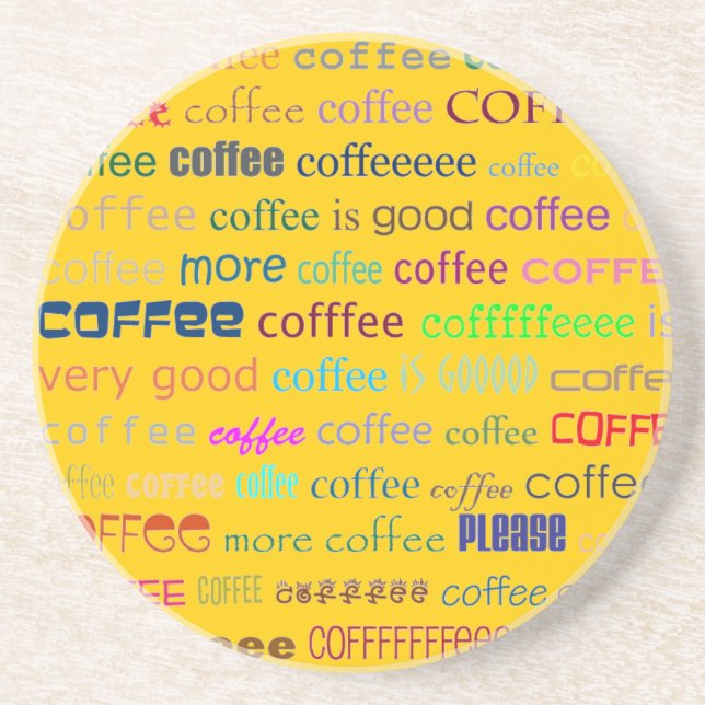 Cool Coffee Coaster! Coaster (Front)