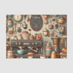Cool coffee shop lovers tissue paper