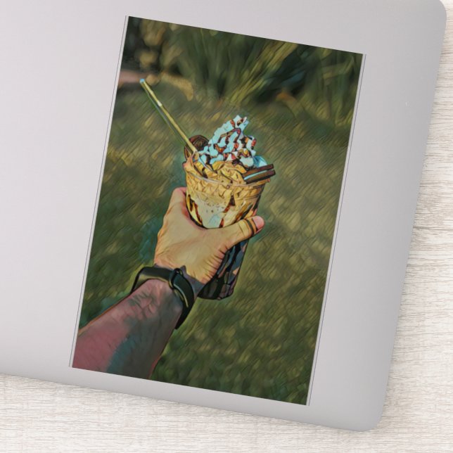 Cool cold freezing ice cream (Detail)