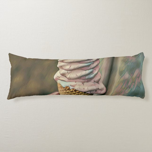 Cool cold freezing ice cream body cushion (Front)