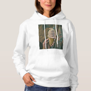 Cool cold freezing ice cream hoodie